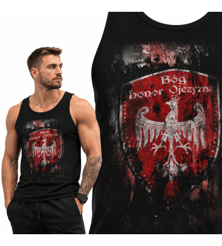 tank-top  patriotyczny BÓG HONOR OJCZYZNA